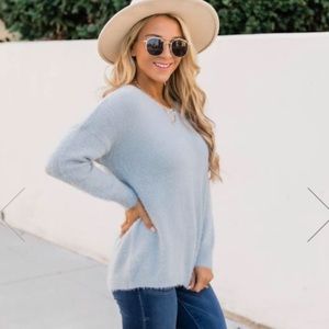 Pink lily sweater